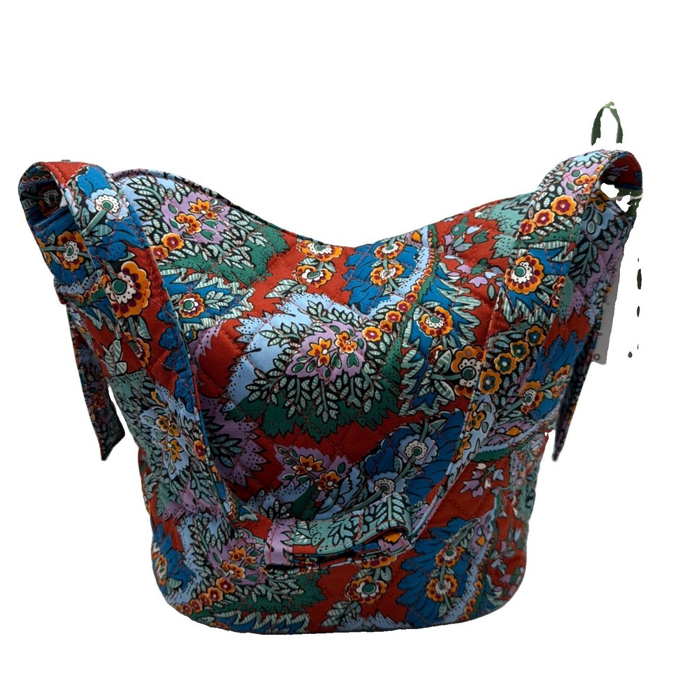 NEW Vera Bradley Astoria Shoulder Bag in Flowers & Feathers Pattern Quilted NWT - Picture 2 of 10